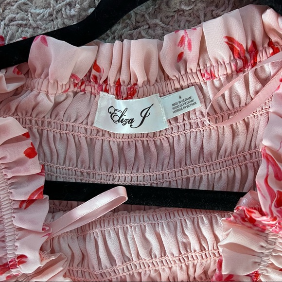 Floral Red Dress - Picture 4 of 5